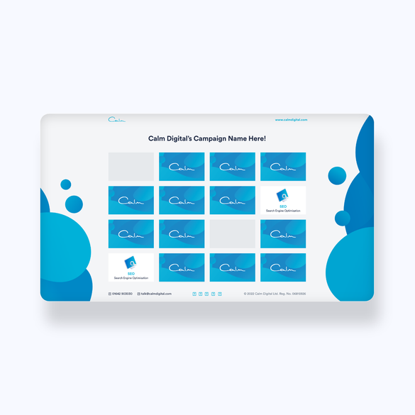 Connect the cards gamification, Calm Digital, Calm Campaigns.